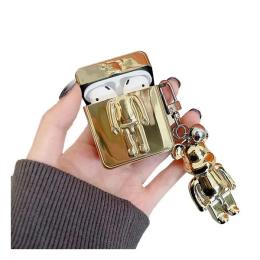 Чохол для навушників Infinity Case Apple AirPods 3 Creativity Bear Gold