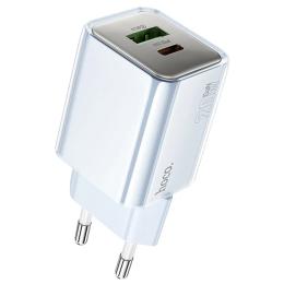 Адаптер живлення для телефона Hoco N46 Glorious PD20W + QC3.0 (1USB-A/1C) Blue