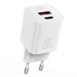 Адаптер живлення для телефона XO L147 (EU) PD20W 1USB-A + 1USB White