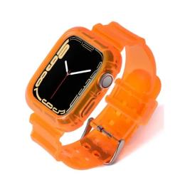 Ремінець для смарт-годинника Infinity Silicon Apple Watch 42mm/44mm/45mm Orange