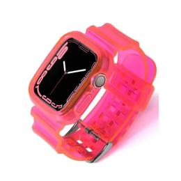 Ремінець для смарт-годинника Infinity Silicon Apple Watch 42mm/44mm/45mm Pink