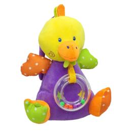 Брязкальце Bambi C20560-4 мяка іграшка з музичним механізмом Качечка