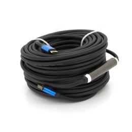 Відео-кабель Merlion HDMI-HDMI 4Kx2K Ultra HD, 30.0m Black Blue