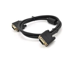 Відео-кабель VEGGIEG (YT-VGA (M)/(M) 3 + 6VG-1/19692) VGA-VGA, 1м Black