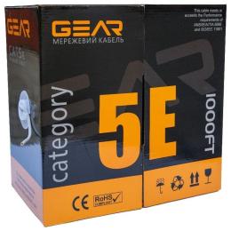 Вита пара Gear UTP 4x2x0,50 Cat5E,CCA, GEC-UTPCCA050305 Gray 305m