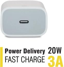 Адаптер живлення для телефона Piko TC-PD201 USB Type-C White 3A