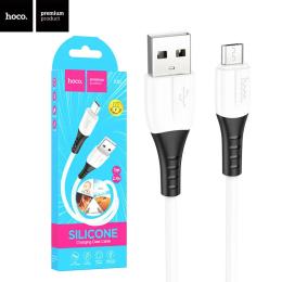 Дата-кабель Hoco X82 USB - micro USB 1m White