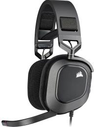Накладні навушники Corsair HS80 RGB USB Carbon з мікрофоном