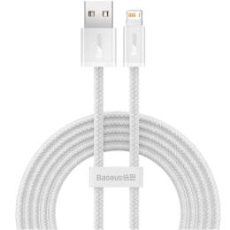 Дата-кабель Baseus Dynamic Series Fast Charging USB (тато) - Lightning (тато) 2m White 2.4A (CALD000502)
