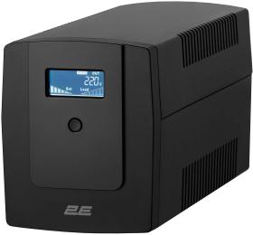 Джерело безперебійного живлення 2E DD1500 Black 1500VA/900W, LCD,USB, 3xSchuko
