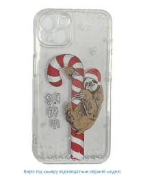 Чохол-накладка Infinity New Year Xiaomi Redmi 9С Transparent Лінивець