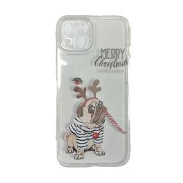 Чохол-накладка Infinity New Year Apple iPhone 13 Transparent Мопс