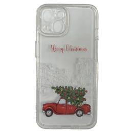 Чохол-накладка Infinity New Year Apple iPhone 14 Transparent Автомобіль