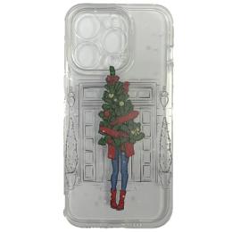 Чохол-накладка Infinity New Year Apple iPhone 14 Pro Transparent Ялинка