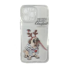 Чохол-накладка Infinity New Year Apple iPhone 14 Pro Max Transparent Мопс