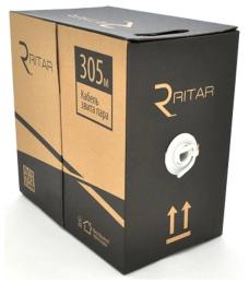Вита пара Ritar FTP 305м, cat 6, CU, КНПЭ 4 * 2 * 0, 56мм Black (03530)