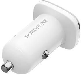 Автомобільний зарядний пристрій для телефона Borofone BZ12A White Type-C cable (BZ12ACW)