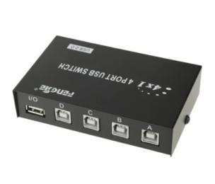 USB-хаб Voltronic 4 Port USB 2.0 PC to Scanner Printer Sharing Switch Box (10289)