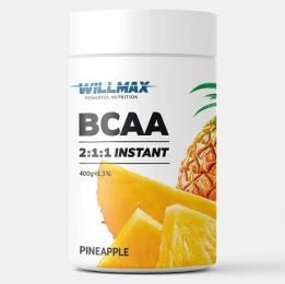 Амінокислоти Willmax BCAA 2:1:1 Instant (400 g, pineapple)