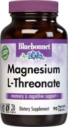 Амінокислоти Bluebonnet Nutrition L-Треонат Магнію, Magnesium L-Threonate, 90 вегетаріанських (BLB0750)