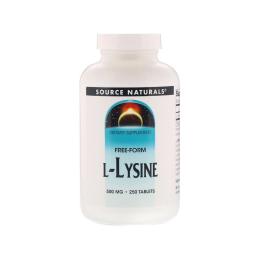 Амінокислоти Source Naturals Лізин 500мг, 250 таблеток (SN0140)