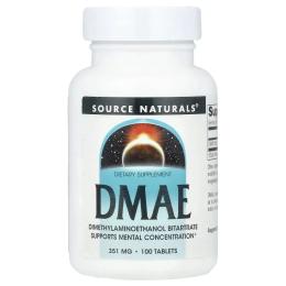 Амінокислоти Source Naturals DMAE 351 mg - 100 tabs