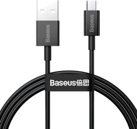 Дата-кабель Baseus Superior Series Fast Charging CAMYS-A01 USB (тато) - MicroUSB (тато) 2m Black