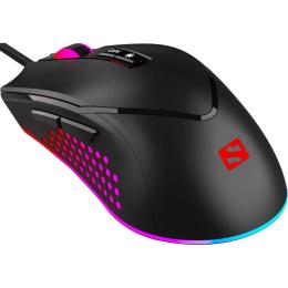 Мишка Sandberg Azazinator Mouse 6400 Black RGB, ігрова, 6400dpi., 7кн.