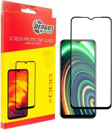 Захисне скло DENGOS Realme C25Y Full Glue Black