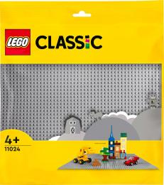 Конструктор LEGO Classic Сіра базова пластина 1 деталь (11024)