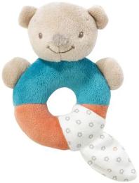 Мяка іграшка Nattou 26х14 см (562140) Ведмедик Базиль