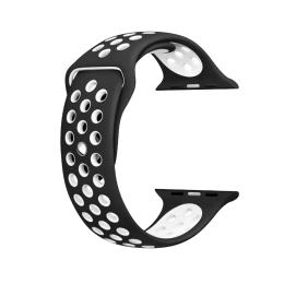 Ремінець для смарт-годинника EpiK Sport Nike+ Apple watch 38mm/40mm Black White
