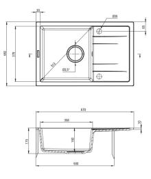 Кухонна мийка Deante Corio ZRC_2113 Black