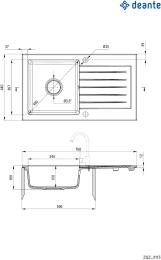 Кухонна мийка Deante Zorba ZQZ_S113 Gray
