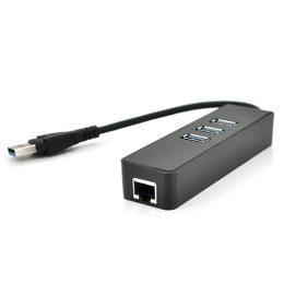 USB-хаб Voltronic YT-3H3+1 Black USB 3.0, 3 порта USB 3.0 + 1 порт Ethernet