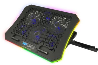 Підставка під ноутбук Esperanza EGC109 Galerne with mobile phone stand Black RGB