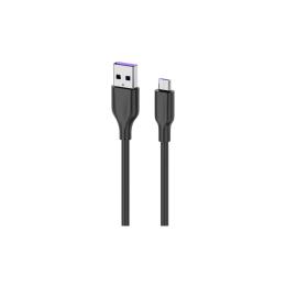 Дата-кабель 2E 2E-CCAM-BL USB (тато) - microUSB (тато) 1m Black