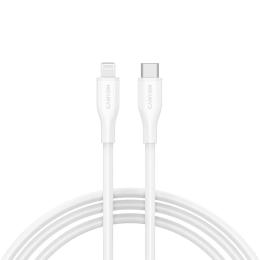 Дата-кабель Canyon CNS-CLNM60SC10W USB Type-C (тато)  -  Lightning (тато), 1m White 60W MFI