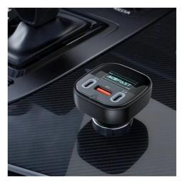 Автомобільний адаптер для телефона Acefast B5 Black 101W (2 Type-C + USB)