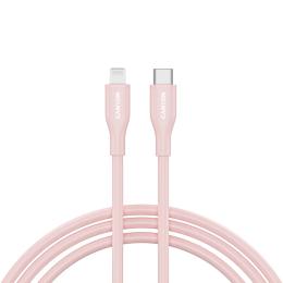 Дата-кабель Canyon CNS-CLNM60SC10PS USB Type-C (тато)  -  Lightning (тато), 1m Pink 60W MFI