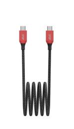 Дата-кабель 2E 2E-CC100-WH USB Type-C (тато)  -  USB Type-C (тато), 1m Black Red