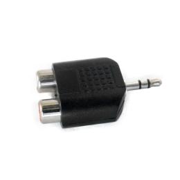 Перехідник Extradigital DC 3.5mm - 2 RCA розгалужувач KBD1815 Black