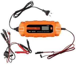 Зарядний пристрій для акумулятора автомобіля Neo Tools 11-892 Orange