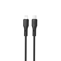 Дата-кабель XO NBQ231A-Ci USB Type-C (тато)  -  Lightning (тато), 1m Black