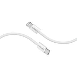 Дата-кабель Promate EcoLine-Ci120 USB Type-C (тато)  -  Lightning (тато), 1.2m White
