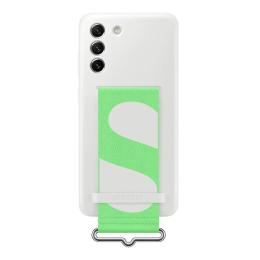 Чохол-накладка Samsung Silicone with Strap Cover для Samsung Galaxy S21 F White (EF-GG990TWEGRU)