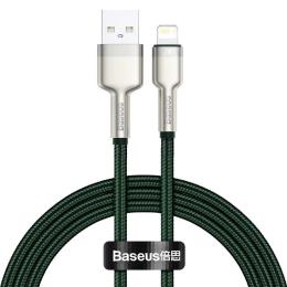 Дата-кабель Baseus Cafule Metal Data Cable USB for Lightning 2m Green