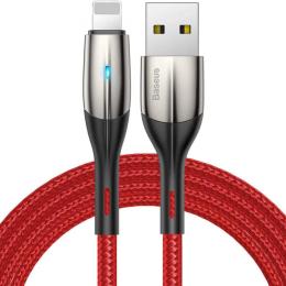 Дата-кабель Baseus Horizontal Data Cable USB for iP 2.4A Red 2m (CALSP-C09)
