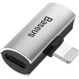 Перехідник Baseus CAL46-S1 Lightning (тато) - 2 x Lightning (мама) Silver