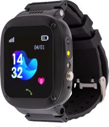 Смарт-годинник AmiGo GO004 Splashproof Camera + LED Black